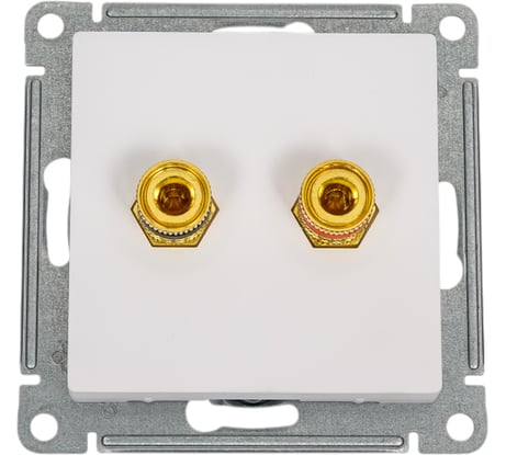 Двойная аудиорозетка Systeme Electric Atlasdesign лотос ATN001387