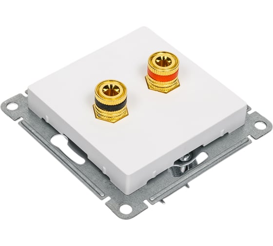 Двойная аудиорозетка Systeme Electric Atlasdesign лотос ATN001387