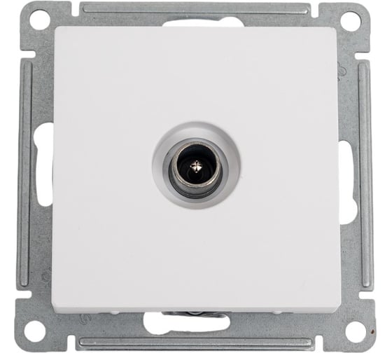 Механизм проходной TV розетки Systeme Electric Atlasdesign лотос 4db ATN001392 1