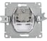 Механизм проходной TV розетки Systeme Electric Atlasdesign лотос 4db ATN001392 3