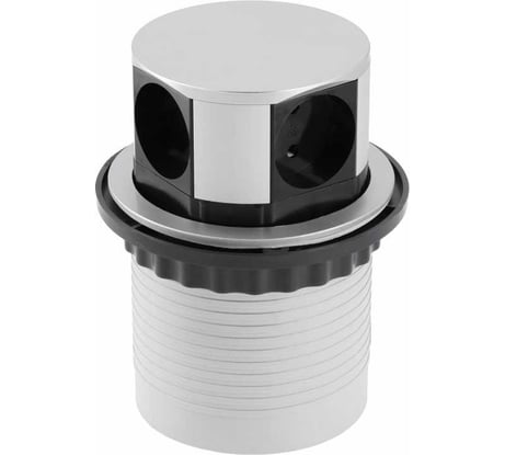 Удлинитель для офиса GTV comfort 100mm, 4x schuko, кабель 1,5m, алюминий AE-BPW4S100-53