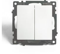2-клавишный переключатель STEKKER (механизм), gls10-7107-01 , 250v, 10а, серия катрин, белый, 49166