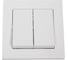 2-клавишный выключатель Systeme Electric Atlasdesign лотос, сх.5, 10ах, в сборе ATN001352 1