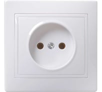 Розетка GENERICA 1мес. без з/к и з/ш 10а кер. кварта бел. ERK10-K01-10-K