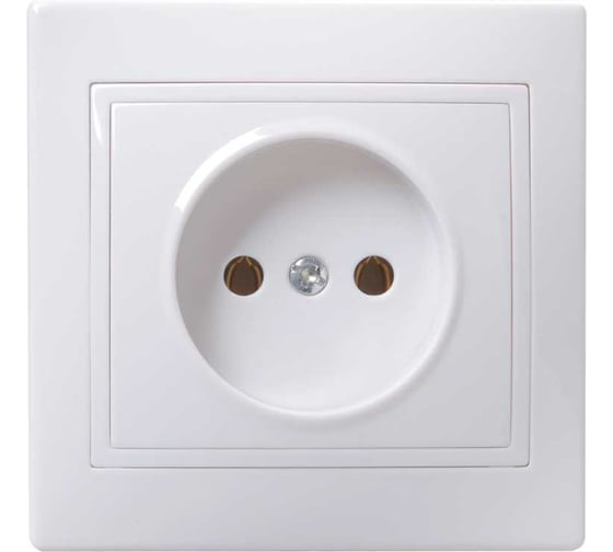 Розетка GENERICA 1мес. без з/к и з/ш 10а кер. кварта бел. ERK10-K01-10-K 1