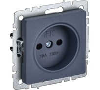 Розетка IEK Brite без заземляющего контакта, с защитными шторками 10а рсш10-2-брм мар. BR-R13-10-K35