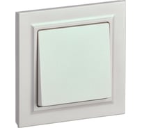 1-клавишный выключатель IEK Brite 10а в сборе вср10-1-0-брж жемч. BR-V10-0-10-K36-F