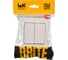2-клавишный выключатель IEK Brite 10а в сборе вср10-2-0-брж жемч. BR-V20-0-10-K36-F 2