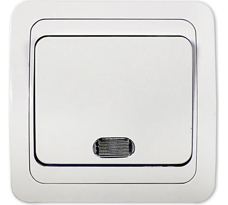 Выключатель IN HOME 1кл с подсветкой CLASSICO белый 2121 4680005959853