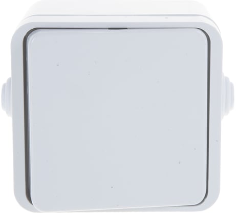 Выключатель IN HOME 1кл AQUA белый п/герм 3100 4690612000428