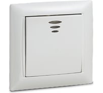 Выключатель IN HOME 1кл с подсветкой VALENZO белый 6121 4690612006307