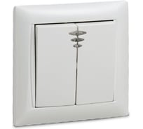 Выключатель IN HOME 2кл с подсветкой VALENZO белый 6123 4690612006321