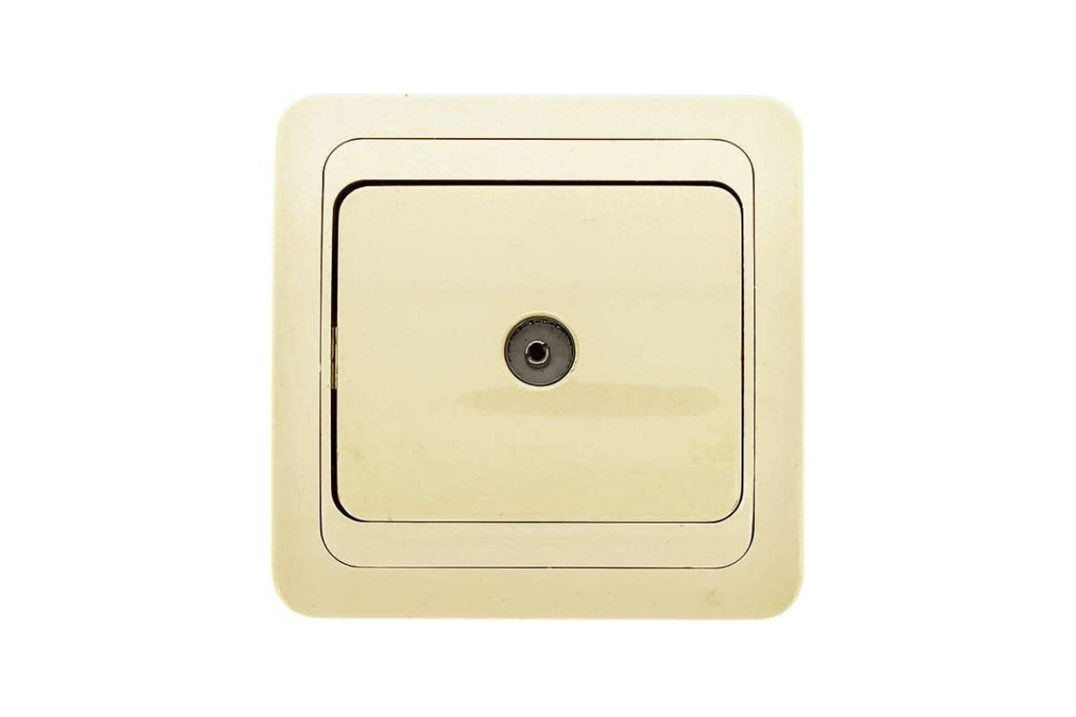 Розетка TV EKF Лондон 75Ом 5-862МГц бежевая EEA00-027-20 - выгодная ...