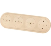 Деревянная универсальная овальная накладка на бревно TDM ELECTRIC НБУ 1Пх4 92x319 мм, береза SQ1821-0426