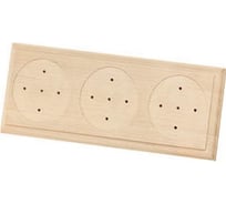 Деревянная универсальная накладка на бревно TDM ELECTRIC НБУ 1Пх3 92x243 мм, береза SQ1821-0420