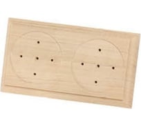 Деревянная универсальная накладка на бревно TDM ELECTRIC НБУ 1Пх2 92x167 мм, береза SQ1821-0416