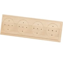 Деревянная универсальная накладка на бревно TDM ELECTRIC НБУ 1Пх4 92x319 мм, береза SQ1821-0424