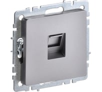 Компьютерная розетка rj45 IEK Brite кат.6 рк11-брс сталь BR-K10-2-K46