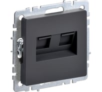 2-ная компьютерная розетка rj45 IEK Brite кат.6 рк11-2-брг граф. BR-K20-2-K53