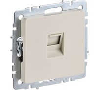 Компьютерная розетка rj45 IEK Brite кат.6 рк11-бркр беж. BR-K10-2-K10