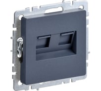 2-ная компьютерная розетка rj45 IEK Brite кат.6 рк11-2-брм мар. BR-K20-2-K35