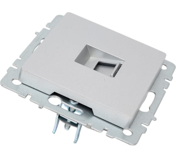 Компьютерная розетка rj45 IEK Brite кат.6 рк11-бра алюм. BR-K10-2-K47