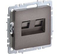 2-ная компьютерная розетка rj45 IEK Brite кат.6 рк11-2-бртб бр. BR-K20-2-K45