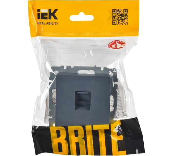 Компьютерная розетка rj45 IEK Brite кат.6 рк11-брм мар. BR-K10-2-K35