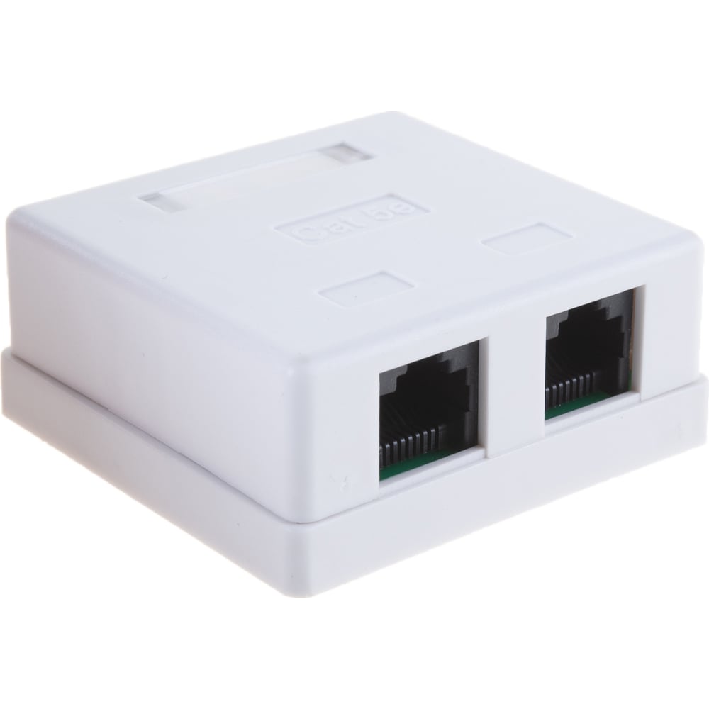 Розетка Cablexpert RJ-45 кат.5e внешняя 2 порта, 110&Krone NA214 ...