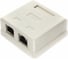 Розетка Cablexpert RJ-45 кат.STP 5e внешняя экранированная 2 портa, 110&Krone NAS214 1