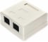 Розетка Cablexpert RJ-45 кат.6 внешняя 2 порта, 110&Krone NA218 1