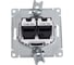 Розетка компьютерная двойная Systeme Electric AtlasDesign, RJ45 + RJ45, 5e, механизм, Аквамарин ATN001185 3