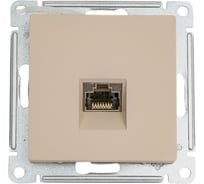 Компьютерная розетка Systeme Electric Atlasdesign песочный rj45, кат 6е ATN001286