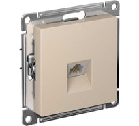 Компьютерная розетка Systeme Electric Atlasdesign песочный rj45, кат 6е ATN001286