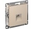 Розетка компьютерная Systeme Electric AtlasDesign, RJ45, кат. 6A, механизм, Песочный ATN001286 1