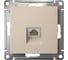 Розетка компьютерная Systeme Electric AtlasDesign, RJ45, кат. 6A, механизм, Песочный ATN001286 2