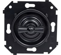 1-клавишный выключатель Bironi (скрытый монтаж), Черный B3-200-23