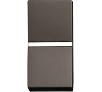 Одноклавишный выключатель ABB Zenit с клавишей в рамку 1 модуль антрацит N2101 AN