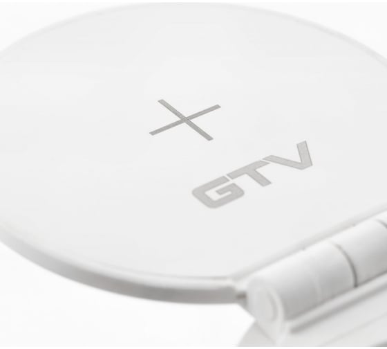 Врезной круглый удлинитель GTV charger plus, 1xschuko, 1xusb-a/5v, 1xtype-c/5v, беспроводная зарядка, сменные переходники, вилка, провод 1,5м, белый AE-BPW1SACP-10