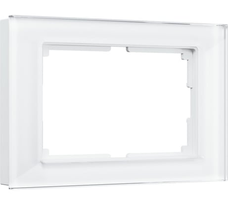 Рамка для двойной розетки WERKEL W0081101 белый стекло a051191