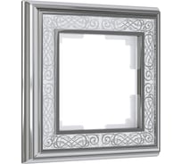 Рамка на 1 пост WERKEL W0011431 хром белый a051324