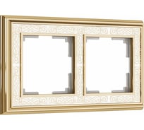 Рамка на 2 поста WERKEL W0021429 золото белый a051333