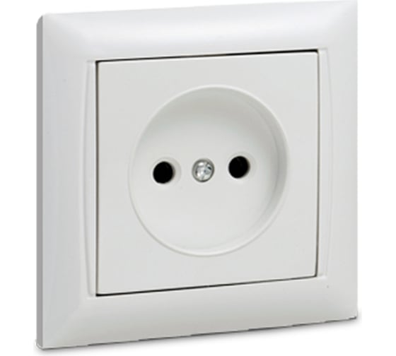 Одинарная розетка IN HOME VALENZO белая 6022 4690612006345 1