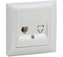 Телефонная розетка IN HOME VALENZO белая 6034 4690612006420