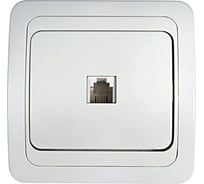 Телефонная розетка IN HOME CLASSICO белая 2034 4690612000404