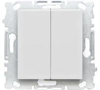 Выключатель Палермо двухклавишный без рамки Metronex Electric FVK040210BEL