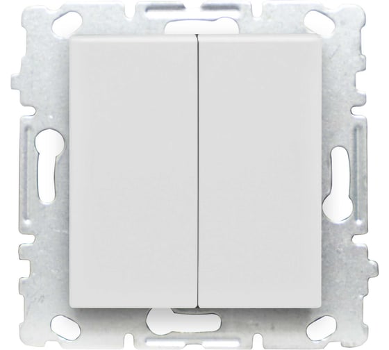 Выключатель Vesta Electric vesta-electric palermo двухклавишный без рамки FVK040210BEL