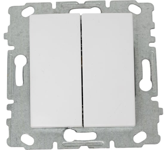 Выключатель Vesta Electric vesta-electric palermo двухклавишный без рамки FVK040210BEL