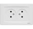 Розетка Metronex Electric Palermo двойная без заземления FRZ00030103BEL 1