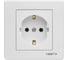 Розетка Metronex Electric Палермо одинарная с заземлением F00040101BEL 1